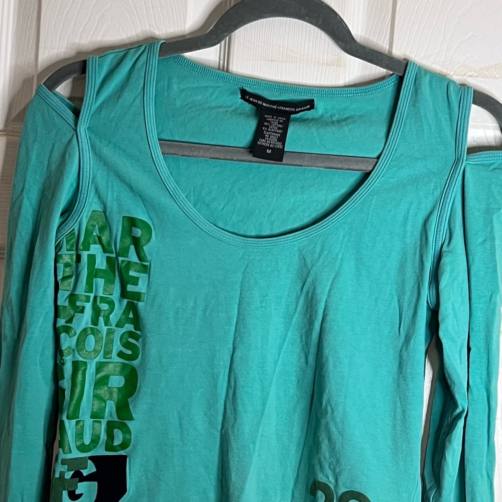 Le Jean De Marithe François gibbous green top size M - Picture 3 of 7